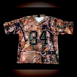 RARE VINTAGE REEBOK Walter Payton RealTree Camo Jersey
